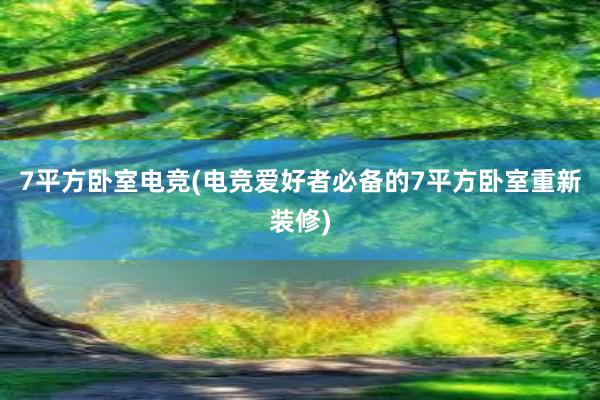 7平方卧室电竞(电竞爱好者必备的7平方卧室重新装修)