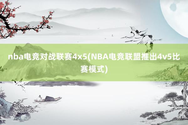 nba电竞对战联赛4x5(NBA电竞联盟推出4v5比赛模式)