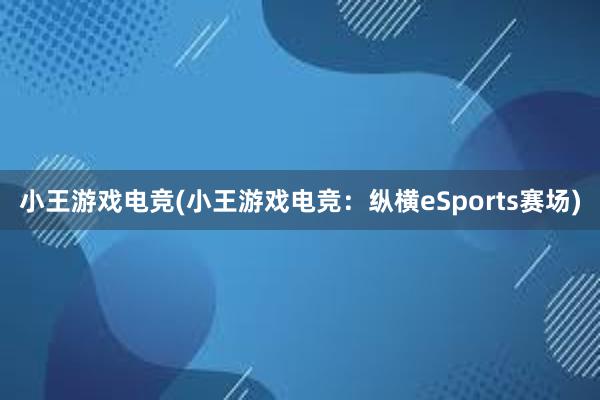 小王游戏电竞(小王游戏电竞：纵横eSports赛场)