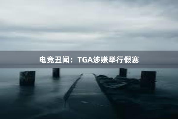 电竞丑闻：TGA涉嫌举行假赛