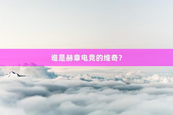 谁是赫章电竞的维奇？